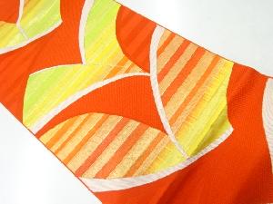 リサイクル　本場筑前博多抽象模様織出し名古屋帯